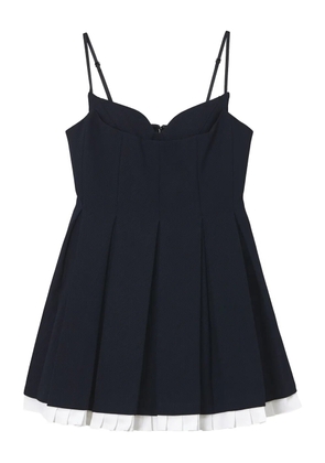 SHUSHU/TONG pleated mini dress - Blue
