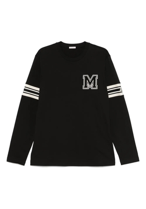 Moncler M-embroidered T-shirt - Black