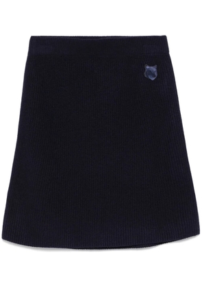 Maison Kitsuné Bold Fox Head mini skirt - Blue