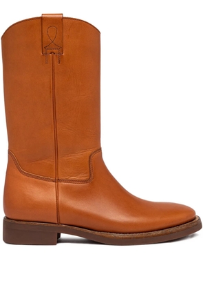 Buttero stitch detail boots - Brown