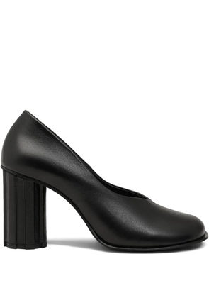 AMI Paris 60mm Piano anatomical-toe leather pumps - Black