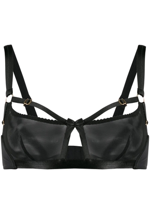 Bordelle lace multi-strap bra - Black