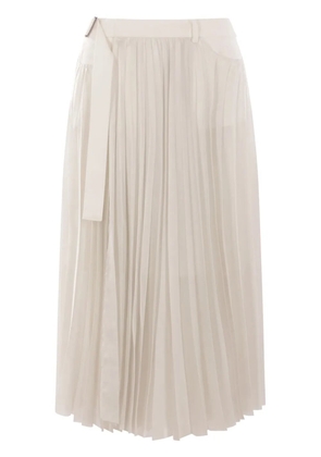 sacai patch pocket skirt - White