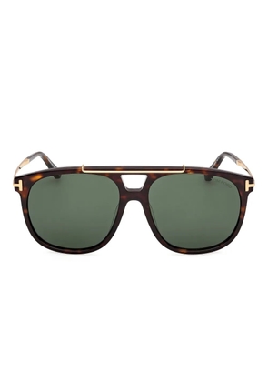 TOM FORD Eyewear navigator-frame sunglasses - Brown