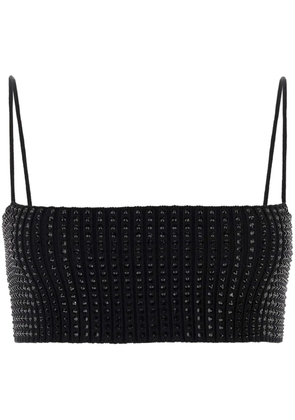 Alexander Wang embellished crop top - Black