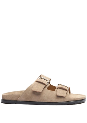 Scarosso Enea suede slides - Neutrals