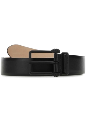 Alexander McQueen logo paint print belt - Black