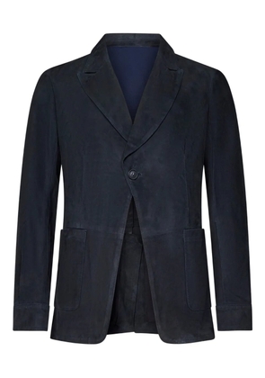 FRANZESE COLLECTION suede blazer - Blue