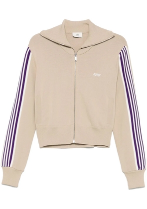 Autry knitted zip-up sweatshirt - Neutrals