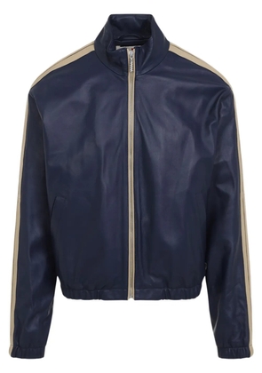 Marni stripe-detailing bomber jacket - Blue