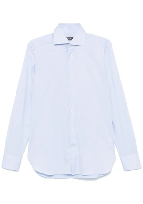 Zegna mélange-effect shirt - Blue