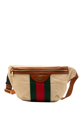 Gucci Pre-Owned 2000-2015 Canvas Web belt bag - Brown