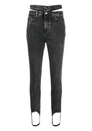 ANDREĀDAMO cut-out skinny jeans - Black