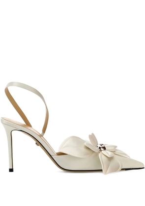 MACH & MACH 95mm Orchid pumps - White