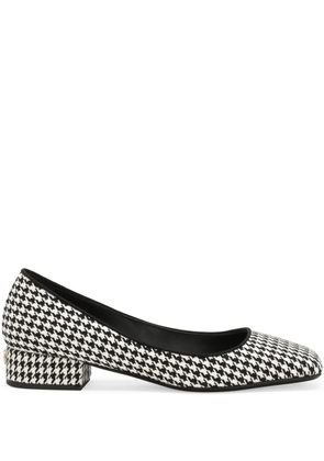 Dolce & Gabbana houndstooth pumps - White
