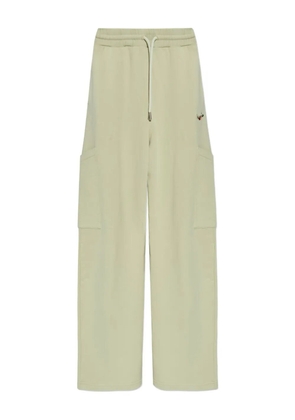 Off-White logo-embroidered cargo pants - Green