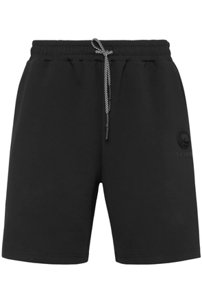 Plein Sport logo-patch track shorts - Black