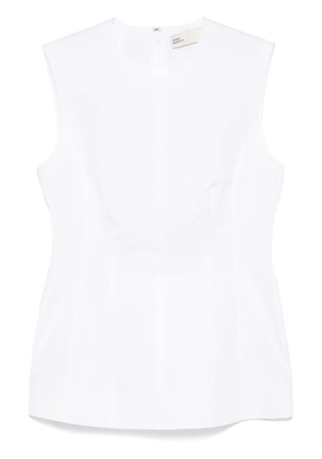 Tory Burch sleeveless poplin top - White