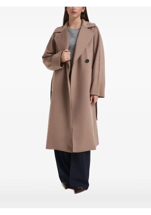 Weekend Max Mara RESINA belted double-breasted coat - Brown