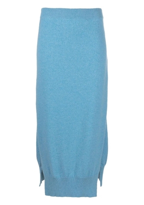 Barrie high-waisted knit skirt - Blue