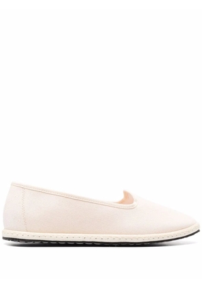 Vibi Venezia grosgrain-trimmed loafers - Neutrals