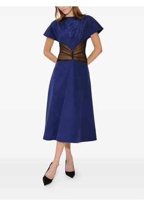 Rosie Assoulin ridged panel dress - Blue