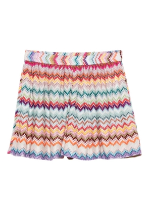 Missoni chevron knitted shorts - Neutrals