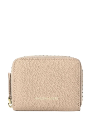 MAISON de SABRÉ zipped leather wallet - Neutrals