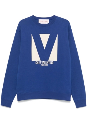 Valentino Garavani Chez-print sweatshirt - Blue