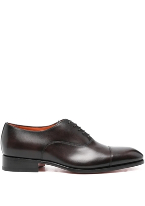 Santoni leather Oxford shoes - Brown