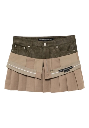 Andersson Bell patchwork skirt - Neutrals