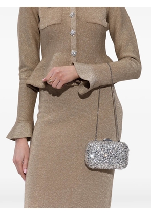 Jimmy Choo Cloud crystal-embellished clutch bag - Silver
