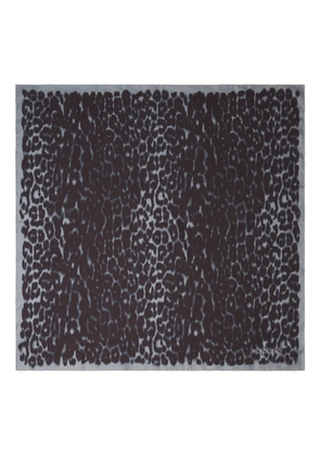 Lanvin animal-print scarf - Grey
