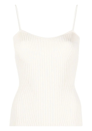 KHAITE The Ziggy knitted top - White