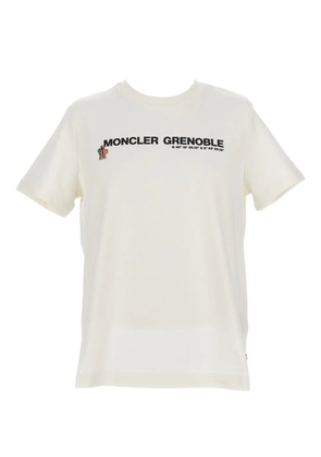 Moncler Grenoble logo-patch crew-neck T-shirt - White