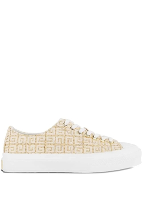 Givenchy 4G-pattern platform sneakers - Neutrals