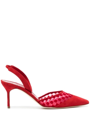 Manolo Blahnik Mingosli 70mm slingback pumps - Red