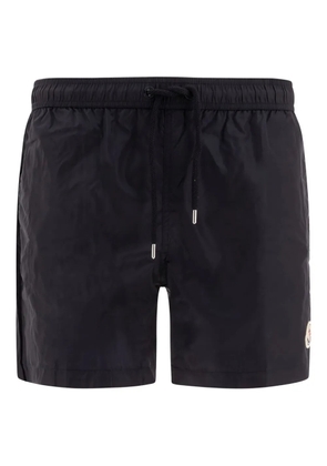 Moncler logo-patch swim shorts - Blue