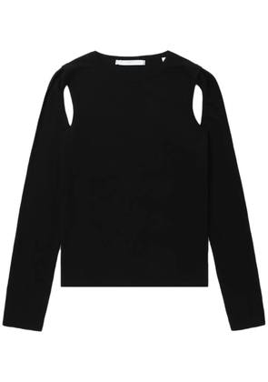 Helmut Lang cut-out fine-knit jumper - Black