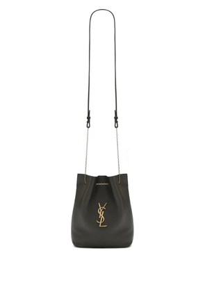 Saint Laurent logo chain cross body bag - Green