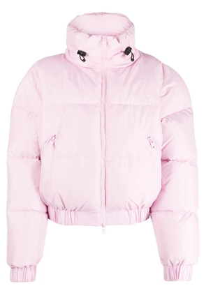 MSGM funnel neck quilted padded jacket - Pink