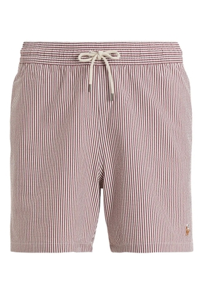 Polo Ralph Lauren Traveler striped drawstring swim shorts - Red