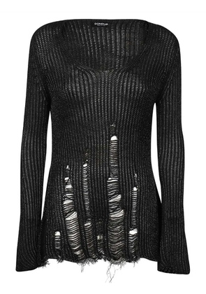 DONDUP knitted sweatshirt - Black