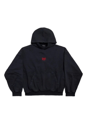 Balenciaga embroidered logo hoodie - Black
