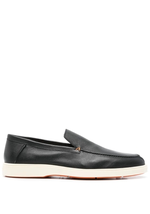 Santoni leather loafers - Black