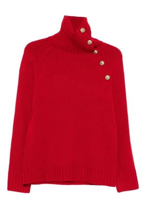 Zadig&Voltaire high-neck button-detail sweater - Red