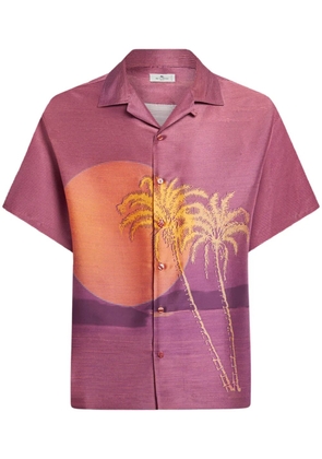ETRO sunset-print shirt - Pink