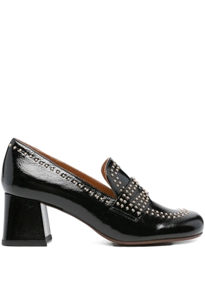 Chie Mihara 60mm studded block-heel pumps - Black