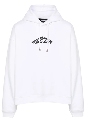 DSQUARED2 logo-print hoodie - White