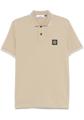 Stone Island Compass-motif polo shirt - Neutrals